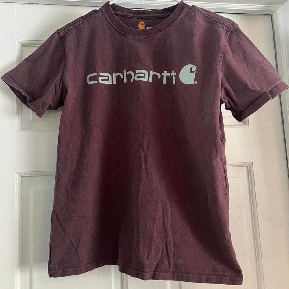 Carhartt burgundy cotton t-shirt